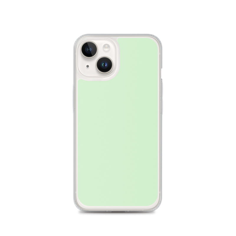 Load image into Gallery viewer, Plain Color Tara Green iPhone Case Clear Bump Resistant CREATIVETECH