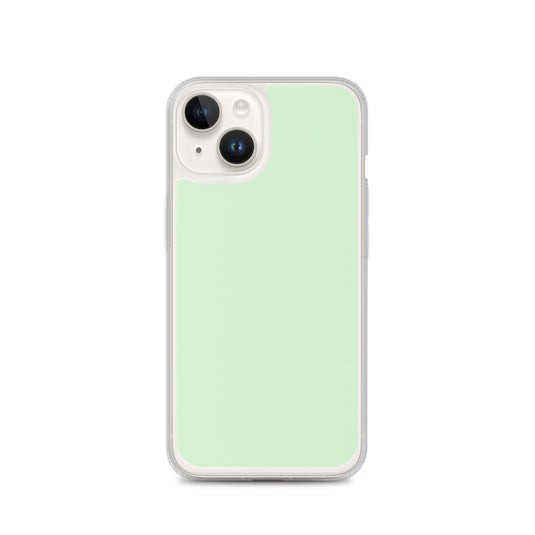 Plain Color Tara Green iPhone Case Clear Bump Resistant CREATIVETECH