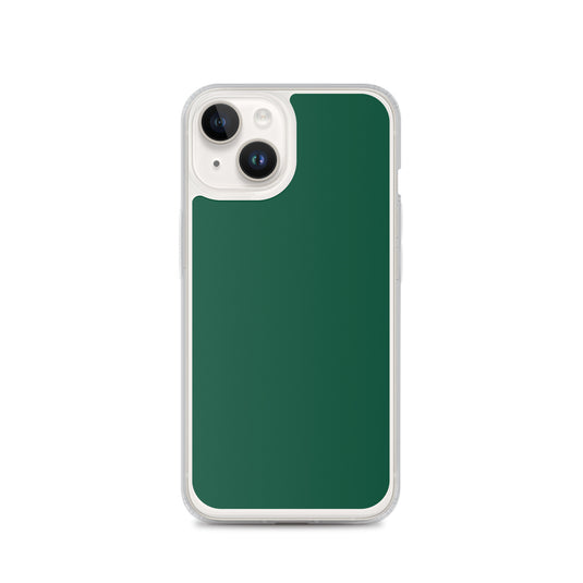 Plain Color British Racing Green iPhone Case Clear Bump Resistant CREATIVETECH