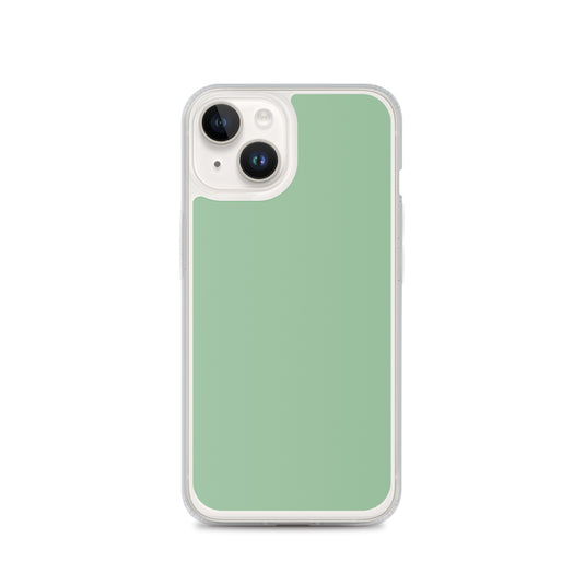 Plain Color Sea Green iPhone Case Clear Bump Resistant CREATIVETECH