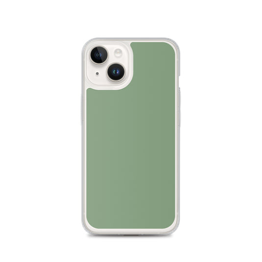 Plain Color Amulet Green iPhone Case Clear Bump Resistant CREATIVETECH