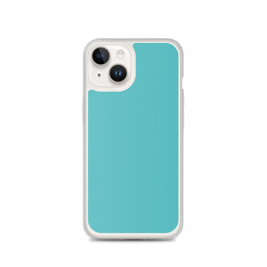Plain Color Viking Blue iPhone Case Clear Bump Resistant CREATIVETECH