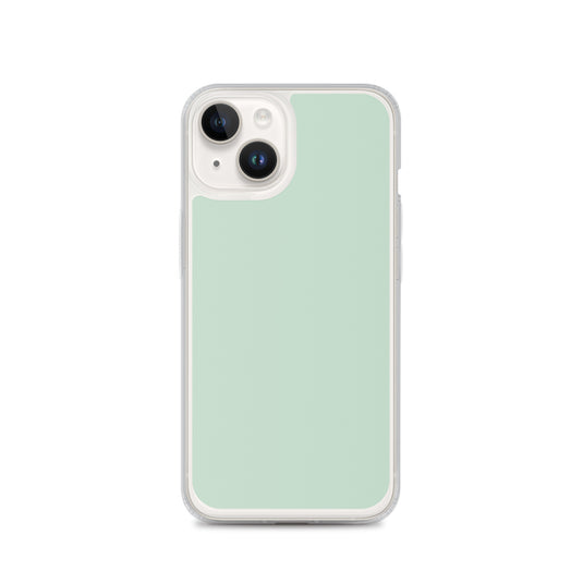 Plain Color Shallow Edgewater Blue iPhone Case Clear Bump Resistant CREATIVETECH