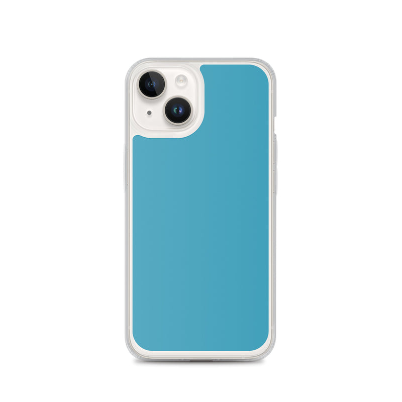 Load image into Gallery viewer, Plain Color Blue iPhone Case Clear Bump Resistant CREATIVETECH