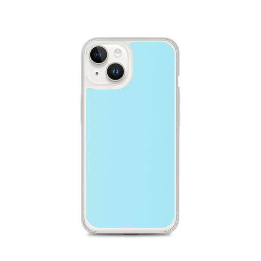 Plain Color Blizzard Blue iPhone Case Clear Bump Resistant CREATIVETECH