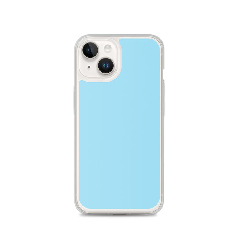 Load image into Gallery viewer, Plain Color Columbia Blue iPhone Case Clear Bump Resistant CREATIVETECH