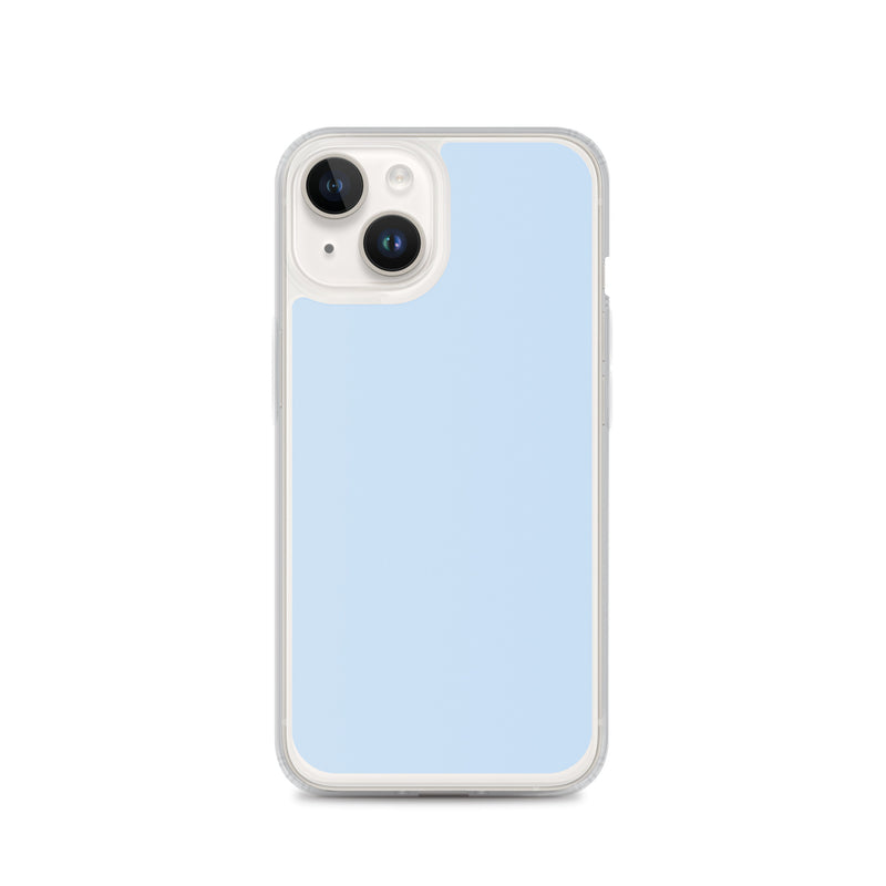 Load image into Gallery viewer, Plain Color Pattens Blue iPhone Case Clear Bump Resistant CREATIVETECH
