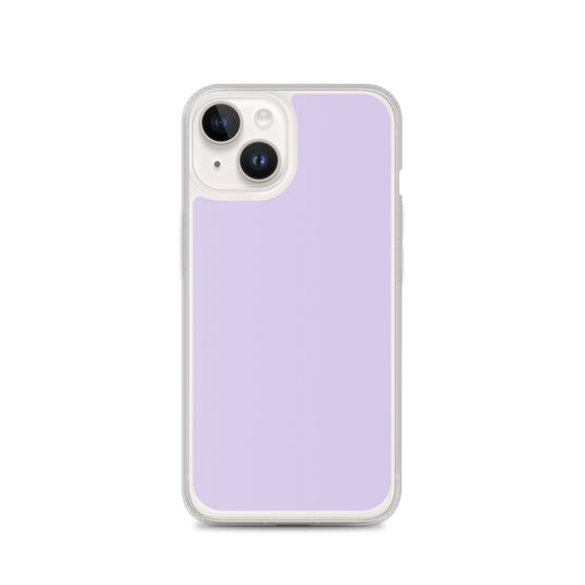 Fog Violet Purple  iPhone Clear Thin Case Plain Color CREATIVETECH