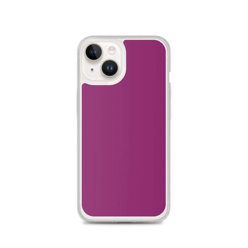 Load image into Gallery viewer, Eggplant Purple iPhone Clear Thin Case Plain Color CREATIVETECH