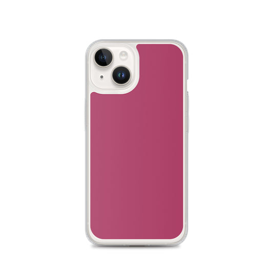 Lipstick Pink Red iPhone Clear Thin Case Plain Color CREATIVETECH