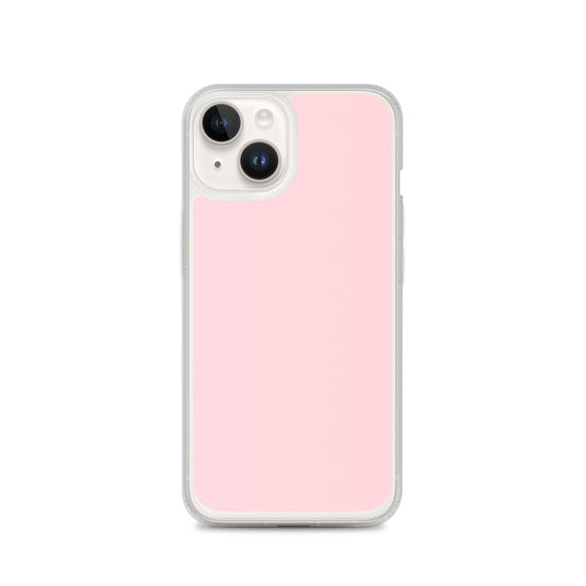 Flamingo Pink iPhone Clear Thin Case Plain Color CREATIVETECH