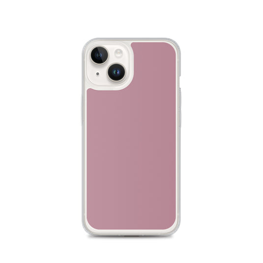 Tapestry Deep Ash Pink iPhone Clear Thin Case Plain Color CREATIVETECH