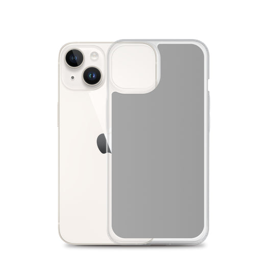 Plain Color Nobel Grey iPhone Case Clear Bump Resistant Flexible CREATIVETECH