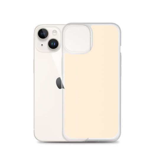 Plain Color Papaya Orange Yellow iPhone Case Clear Bump Resistant Flexible CREATIVETECH