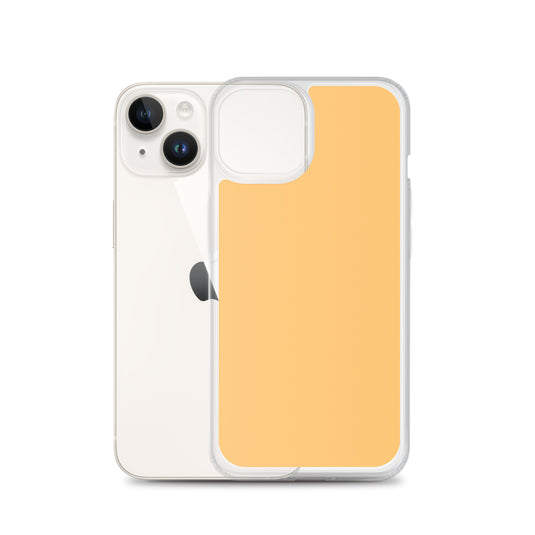 Plain Color Chardonnay Yellow Orange iPhone Case Clear Bump Resistant Flexible CREATIVETECH