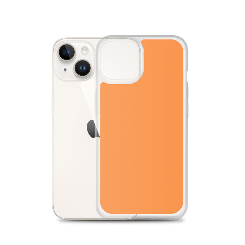 Load image into Gallery viewer, Plain Color Sea Buckthorn Orange iPhone Case Clear Bump Resistant Flexible CREATIVETECH