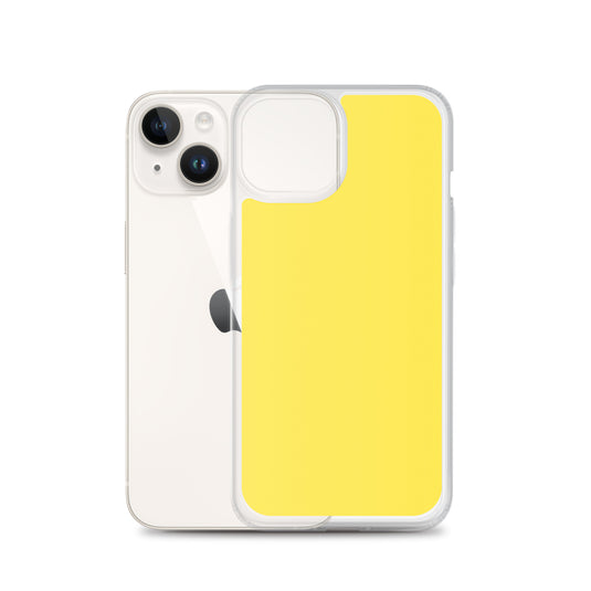 Plain Color Paris Daisy Yellow iPhone Case Clear Bump Resistant CREATIVETECH