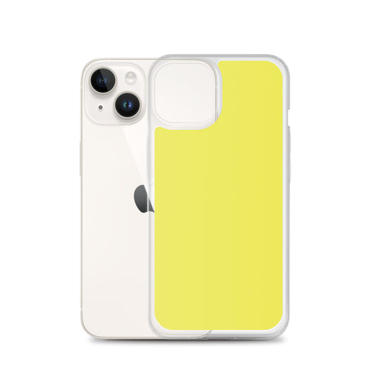 Plain Color Daisy Yellow iPhone Case Clear Bump Resistant CREATIVETECH