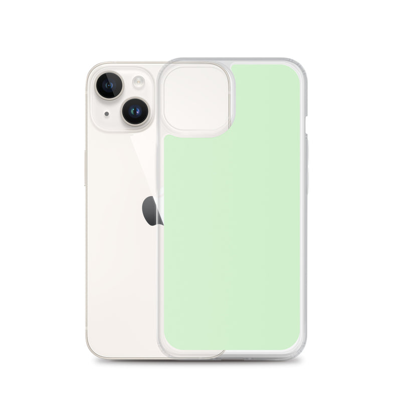 Load image into Gallery viewer, Plain Color Tara Green iPhone Case Clear Bump Resistant CREATIVETECH