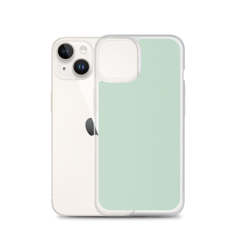 Load image into Gallery viewer, Plain Color Shallow Edgewater Blue iPhone Case Clear Bump Resistant CREATIVETECH