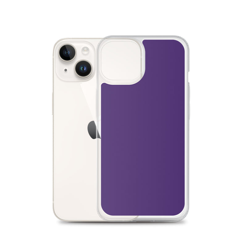 Load image into Gallery viewer, Purple iPhone Clear Thin Case Plain Color CREATIVETECH
