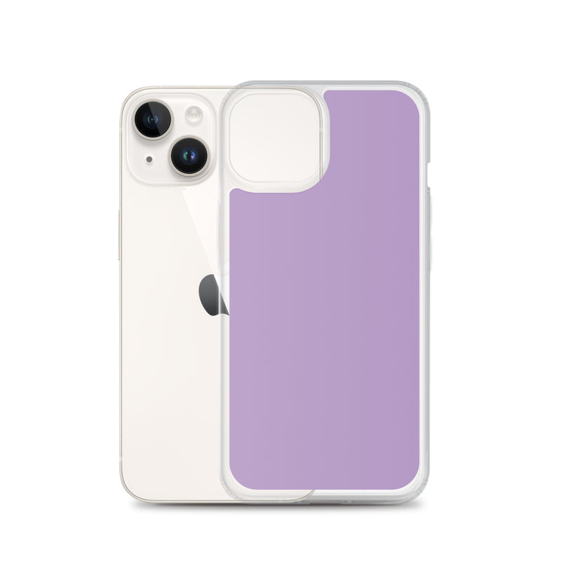 Load image into Gallery viewer, East Side Violet Purple iPhone Clear Thin Case Plain Color CREATIVETECH