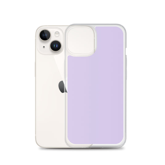 Fog Violet Purple  iPhone Clear Thin Case Plain Color CREATIVETECH