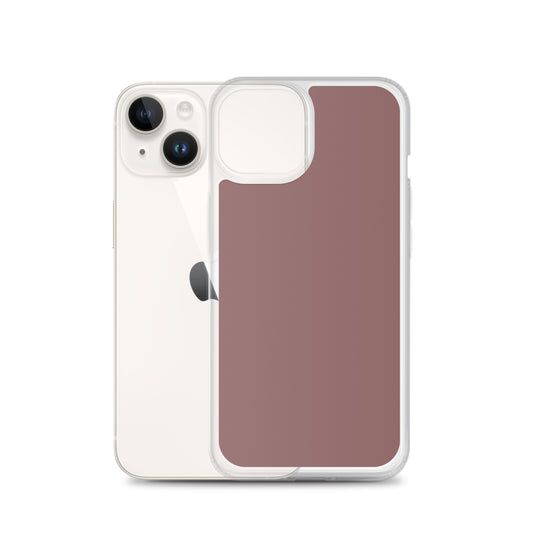 Light Brown Wood iPhone Clear Thin Case Plain Color CREATIVETECH