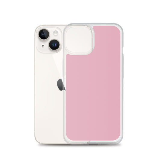 Melanie Pink iPhone Clear Thin Case Plain Color CREATIVETECH