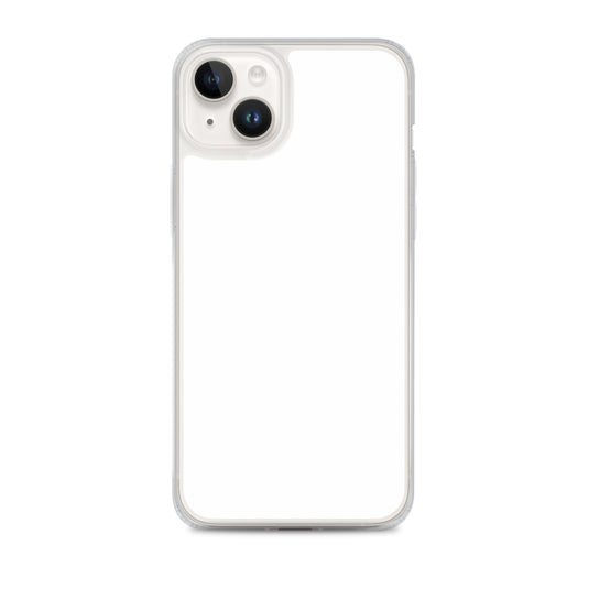 Plain Color White iPhone Case Clear Bump Resistant Flexible CREATIVETECH