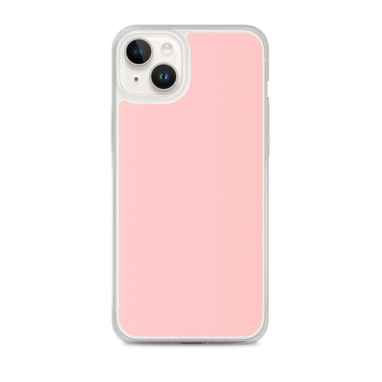 Plain Color Flamingo Pink iPhone Case Clear Bump Resistant Flexible CREATIVETECH