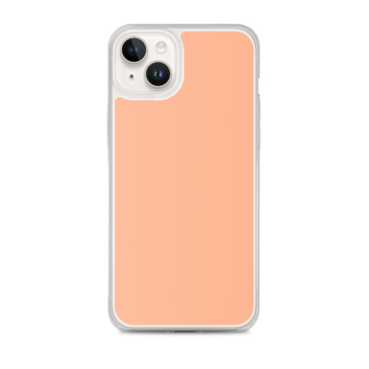 Plain Color Mandys Orange Pink iPhone Case Clear Bump Resistant Flexible CREATIVETECH