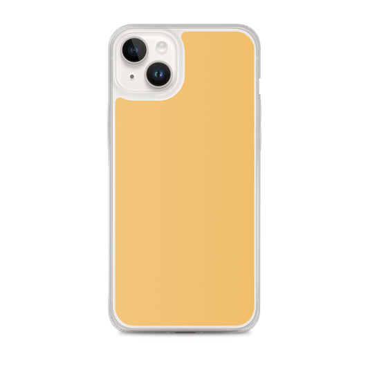 Plain Color Harvest Gold Yellow iPhone Case Clear Bump Resistant Flexible CREATIVETECH