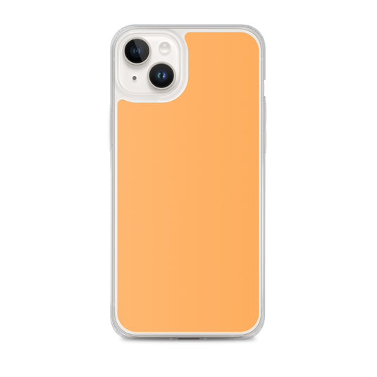 Plain Color Texas Rose Orange iPhone Case Clear Bump Resistant Flexible CREATIVETECH