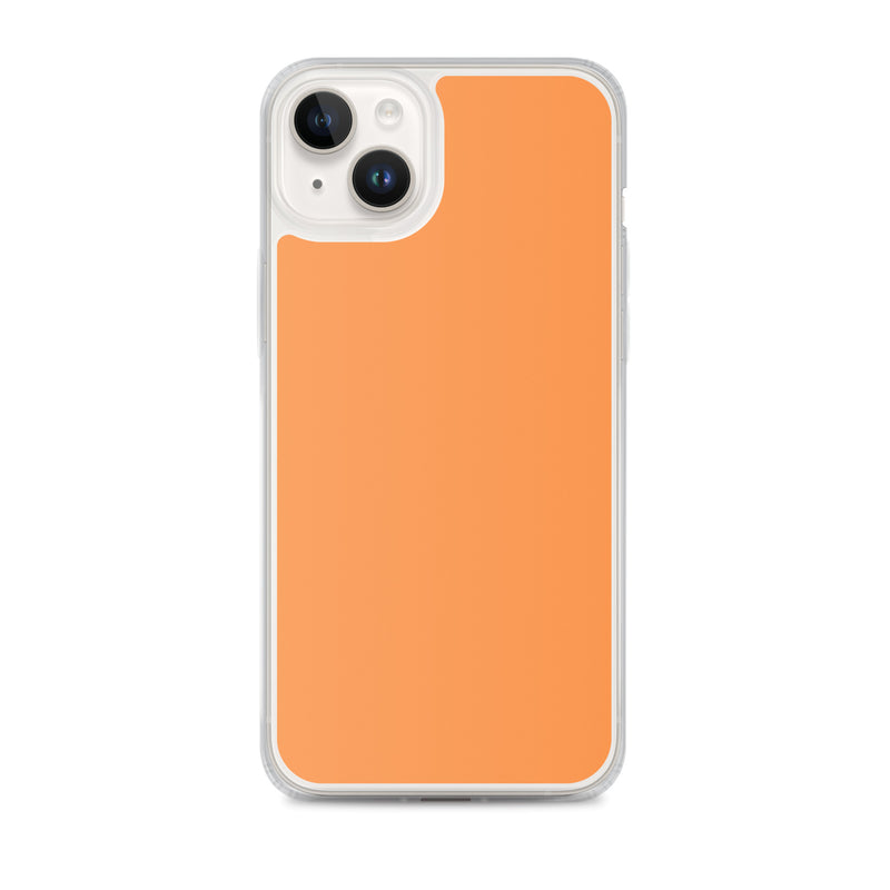 Load image into Gallery viewer, Plain Color Sea Buckthorn Orange iPhone Case Clear Bump Resistant Flexible CREATIVETECH