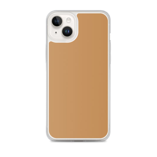 Plain Color Nude Yellow Brown iPhone Case Clear Bump Resistant Flexible CREATIVETECH