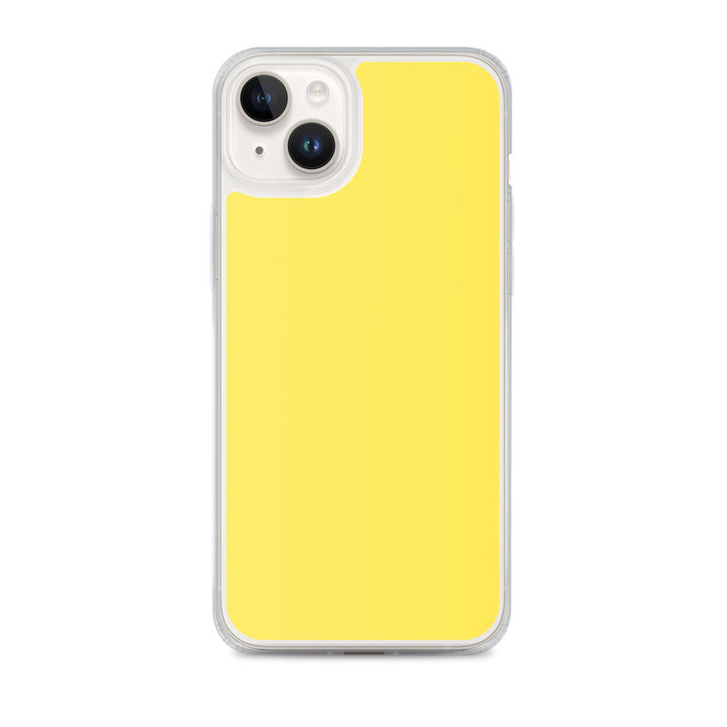 Load image into Gallery viewer, Plain Color Paris Daisy Yellow iPhone Case Clear Bump Resistant CREATIVETECH