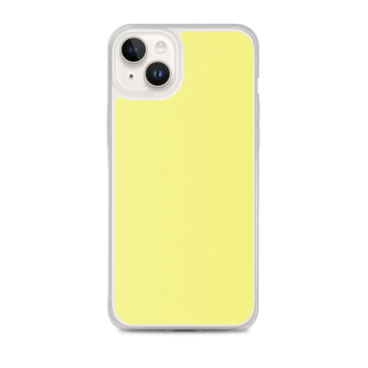 Plain Color Dolly Yellow iPhone Case Clear Bump Resistant CREATIVETECH