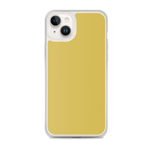 Plain Color Old Gold Yellow iPhone Case Clear Bump Resistant CREATIVETECH