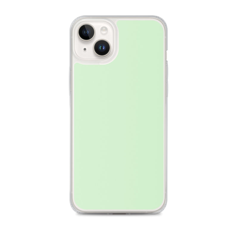 Load image into Gallery viewer, Plain Color Tara Green iPhone Case Clear Bump Resistant CREATIVETECH