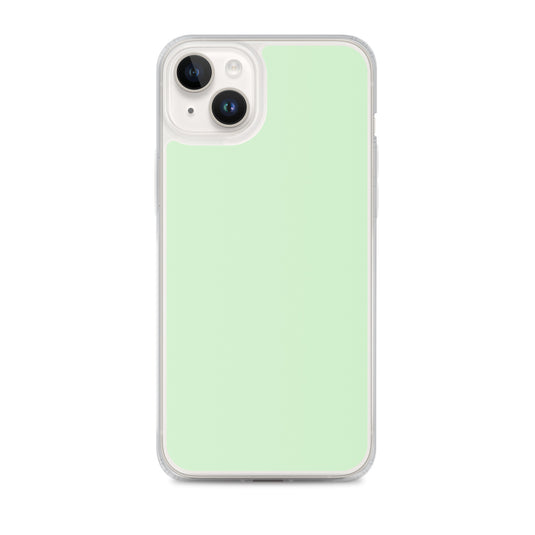 Plain Color Tara Green iPhone Case Clear Bump Resistant CREATIVETECH