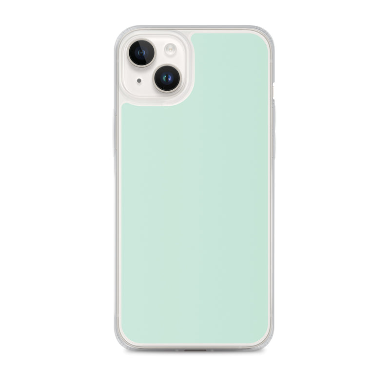 Load image into Gallery viewer, Plain Color Aero Green iPhone Case Clear Bump Resistant CREATIVETECH