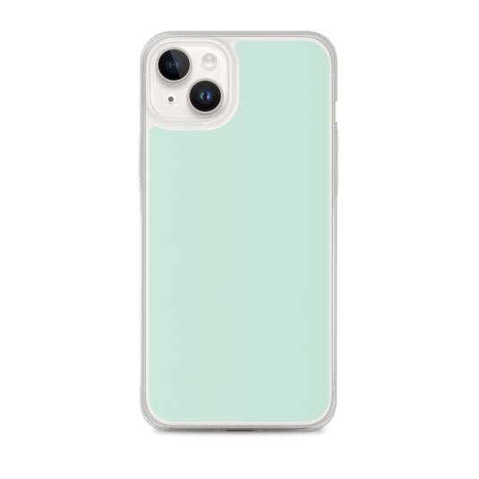 Plain Color Aero Green iPhone Case Clear Bump Resistant CREATIVETECH