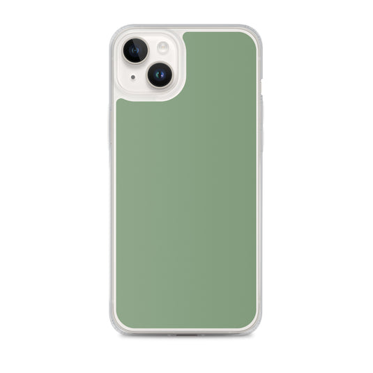 Plain Color Amulet Green iPhone Case Clear Bump Resistant CREATIVETECH