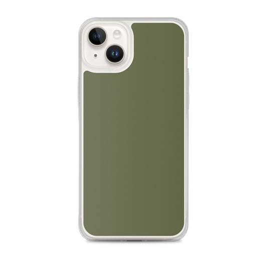 Plain Color Saratoga Green iPhone Case Clear Bump Resistant CREATIVETECH