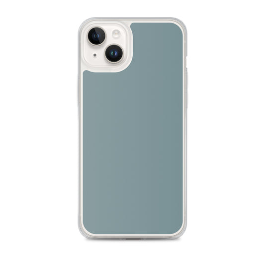 Plain Color Gothic Blue iPhone Case Clear Bump Resistant CREATIVETECH