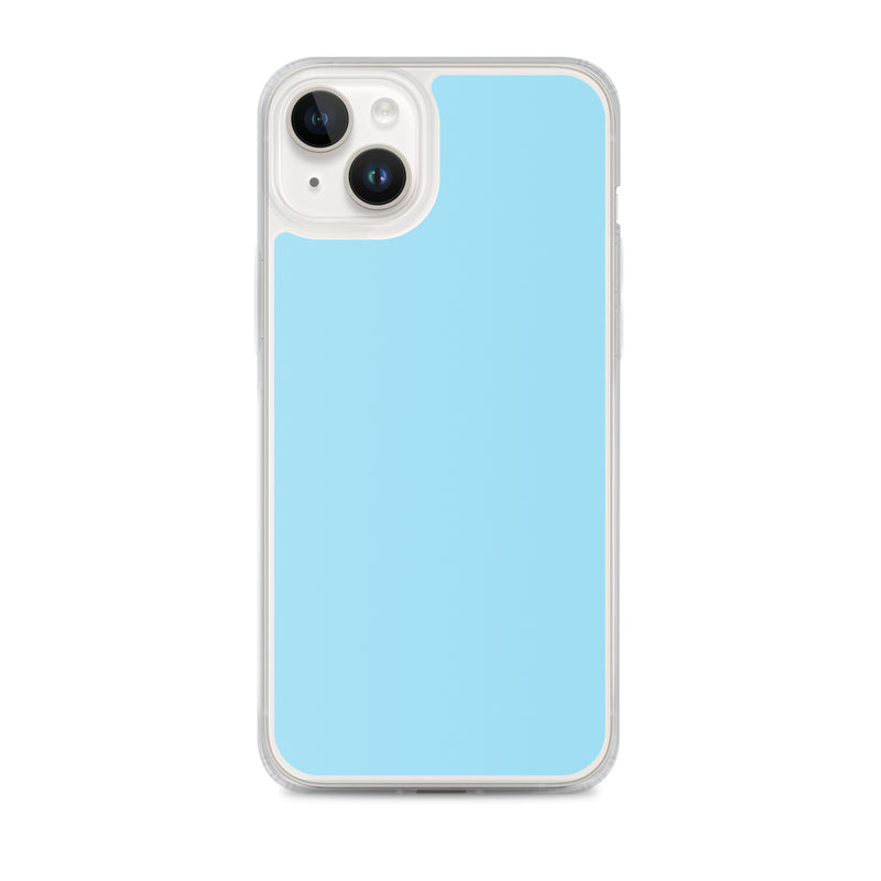 Load image into Gallery viewer, Plain Color Columbia Blue iPhone Case Clear Bump Resistant CREATIVETECH