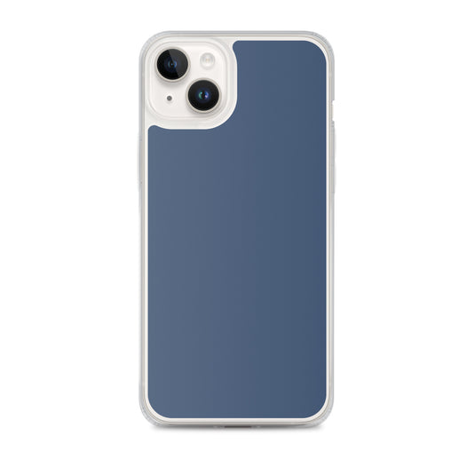 Midnight Blue iPhone Clear Thin Case Plain Color CREATIVETECH