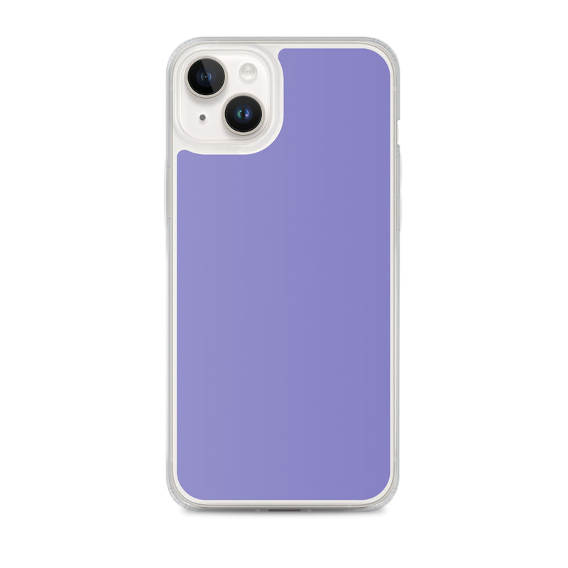 Load image into Gallery viewer, Moody Violet Blue iPhone Clear Thin Case Plain Color CREATIVETECH