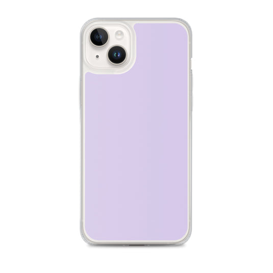 Fog Violet Purple  iPhone Clear Thin Case Plain Color CREATIVETECH
